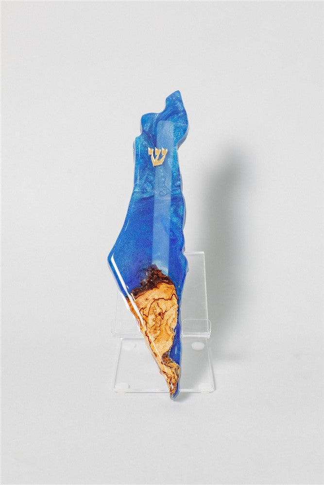 180 Handcrafted Israel- Shaped Mezuzah *