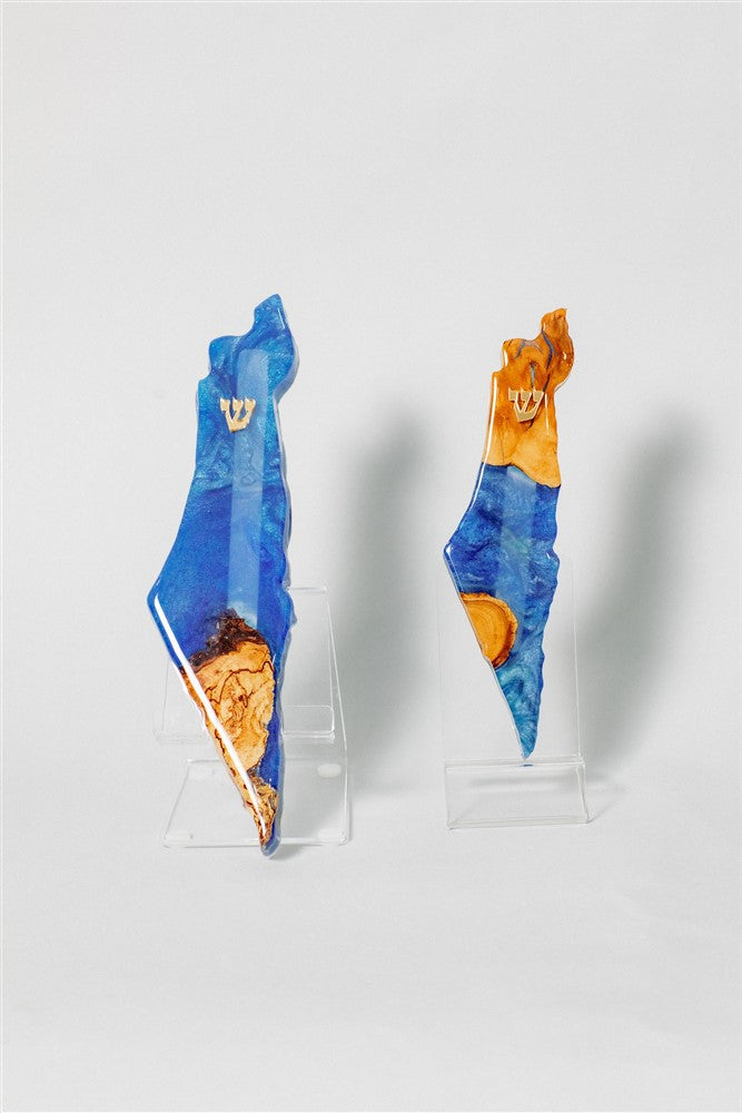 מזוזה עץ ואפוקסי Olive wooden Mezuzah (S-M-L)