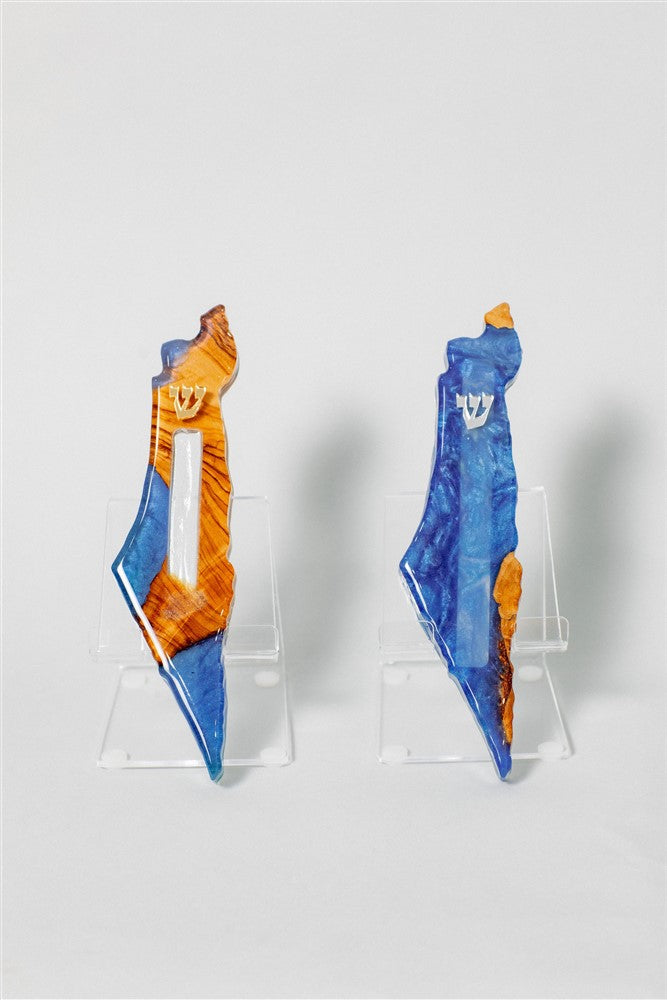180 Handcrafted Israel- Shaped Mezuzah *