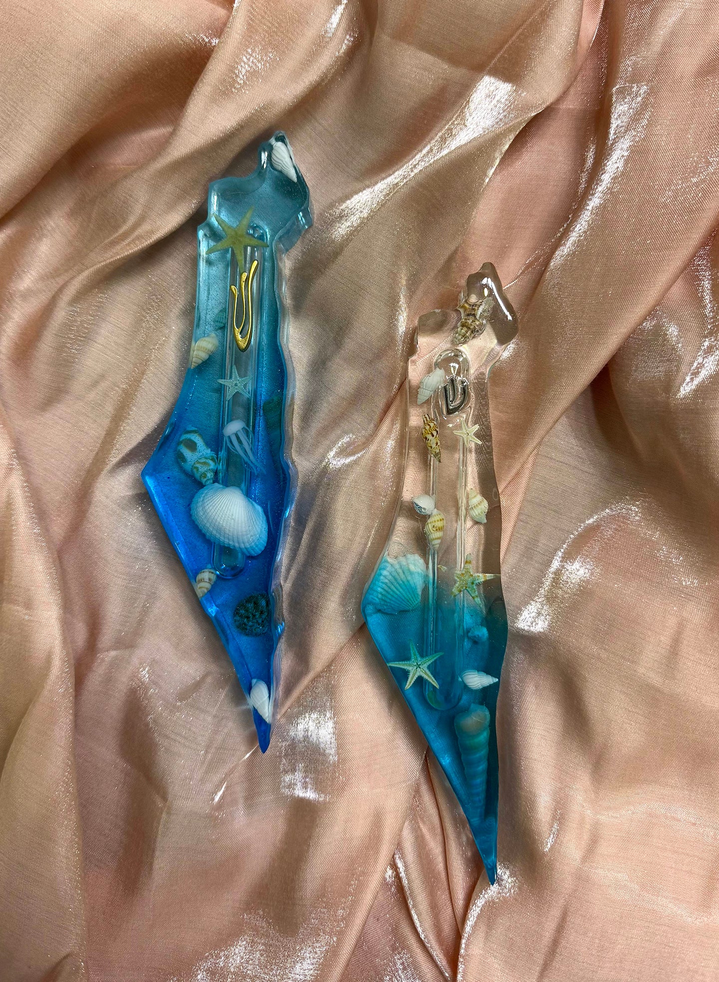 Costume made Mezuzah -Ocean