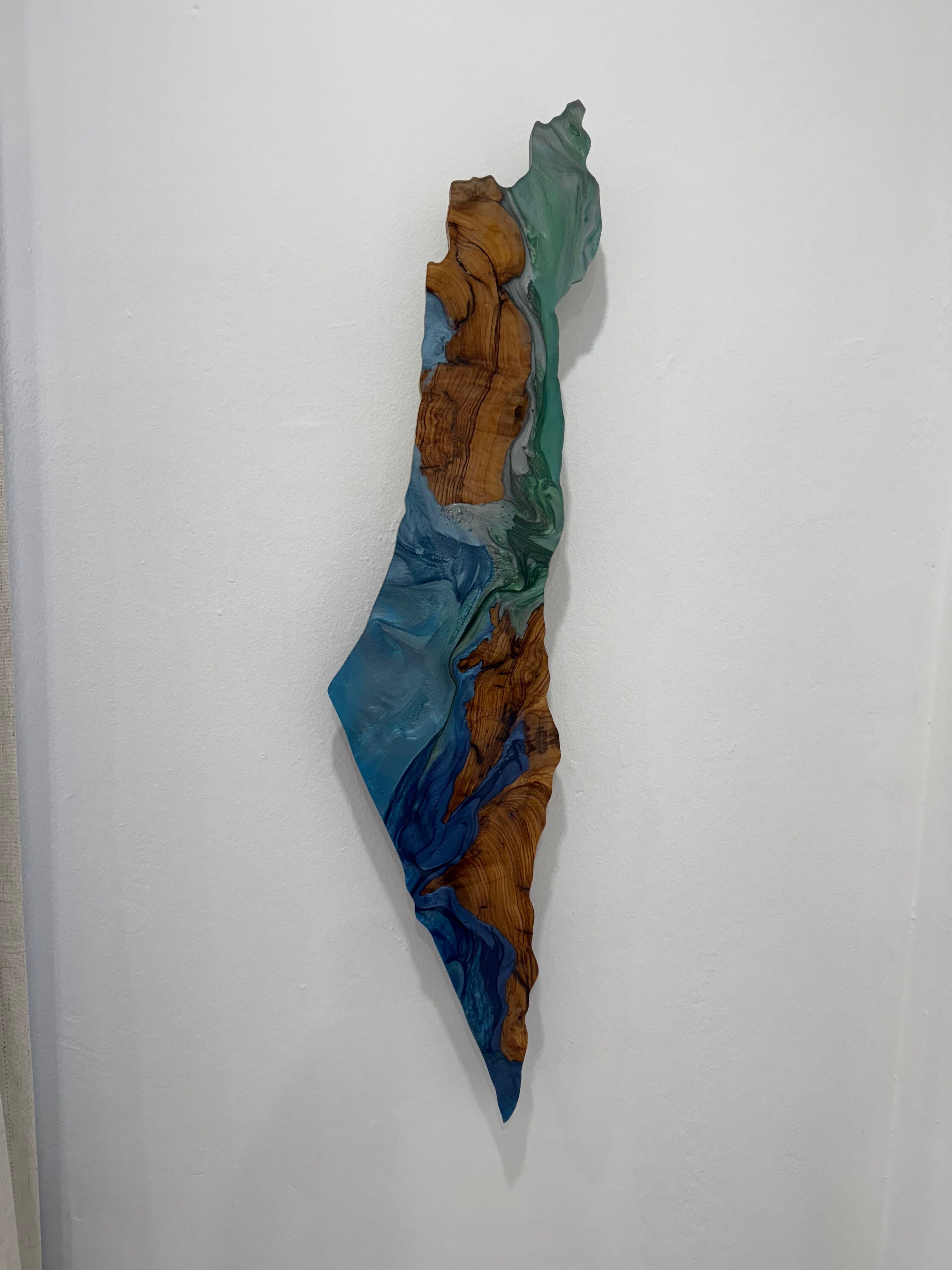 תמונת קיר Wall Art- Israel - Olive wood &amp; Resin