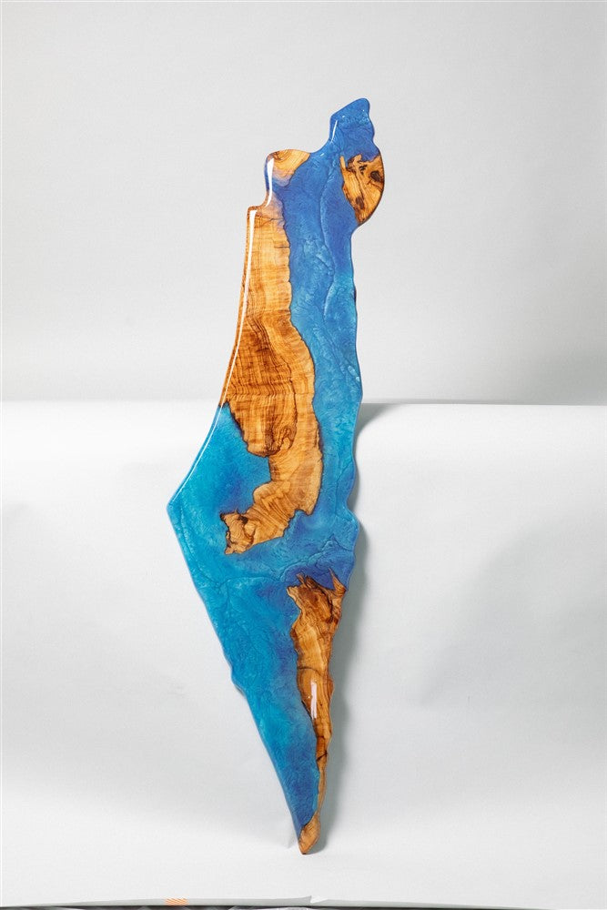 Handmade-Wall Art - epoxy with Olive wood