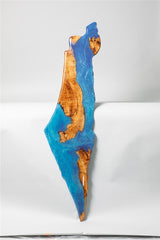 Handmade-Wall Art - epoxy with Olive wood