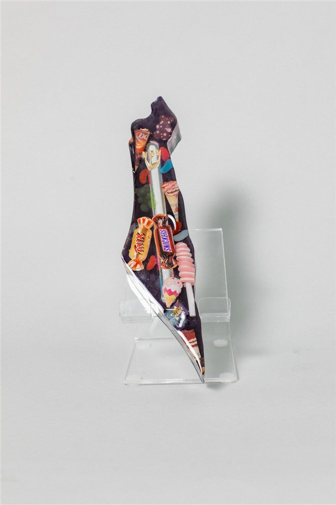 Handcrafted Israel- Shaped Mezuzah