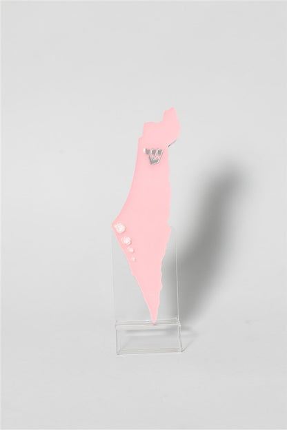 Handcrafted Israel- Shaped Mezuzah