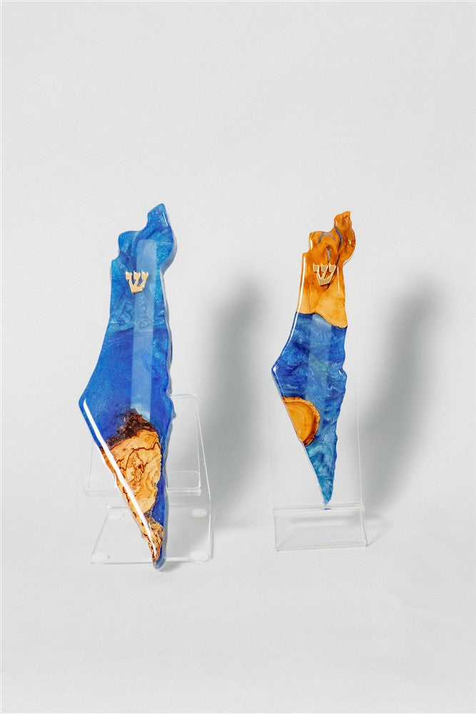 180 Handcrafted Israel- Shaped Mezuzah *