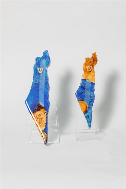 מזוזה עץ ואפוקסי Olive wooden Mezuzah (S-M-L)