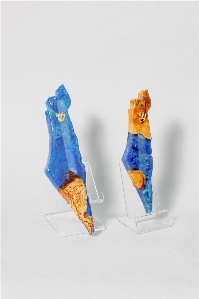 מזוזה עץ ואפוקסי Olive wooden Mezuzah (S-M-L)