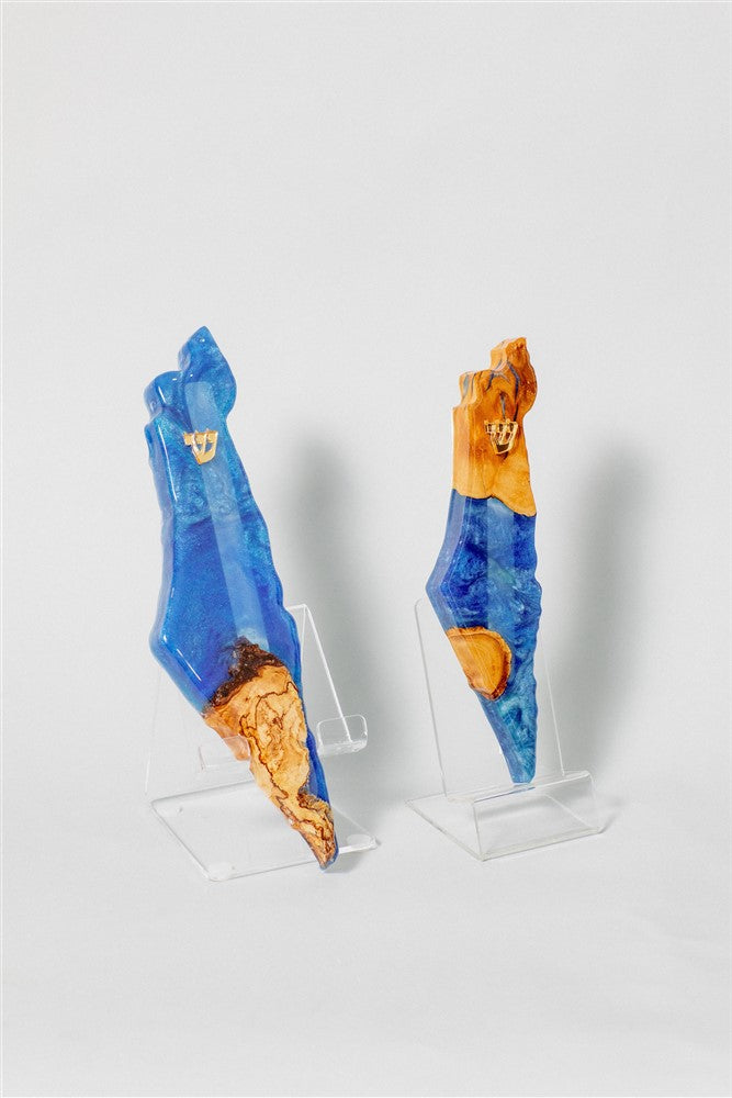 180 Handcrafted Israel- Shaped Mezuzah *