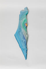 Handcrafted- shape of Israel wall Decor