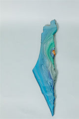 Handcrafted- shape of Israel wall Decor