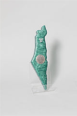 Handcrafted Israel- Shaped Mezuzah