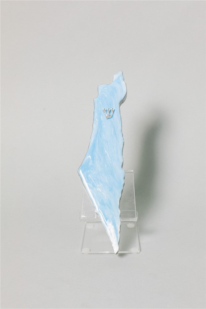 Handcrafted Israel- Shaped Mezuzah