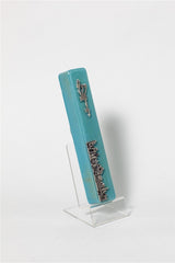 Handcrafted Israel- Shaped Mezuzah