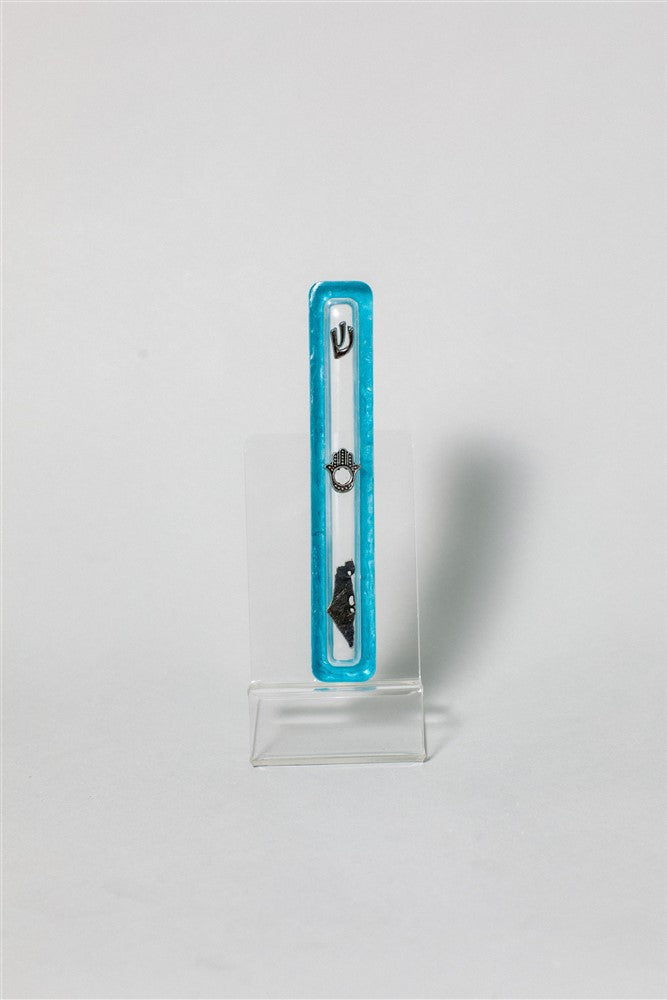 Handcrafted Israel- Shaped Mezuzah