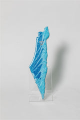 Handcrafted Israel- Shaped Mezuzah