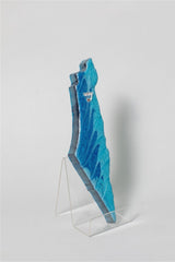 Handcrafted Israel- Shaped Mezuzah