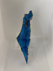 Handcrafted Israel- Shaped Mezuzah