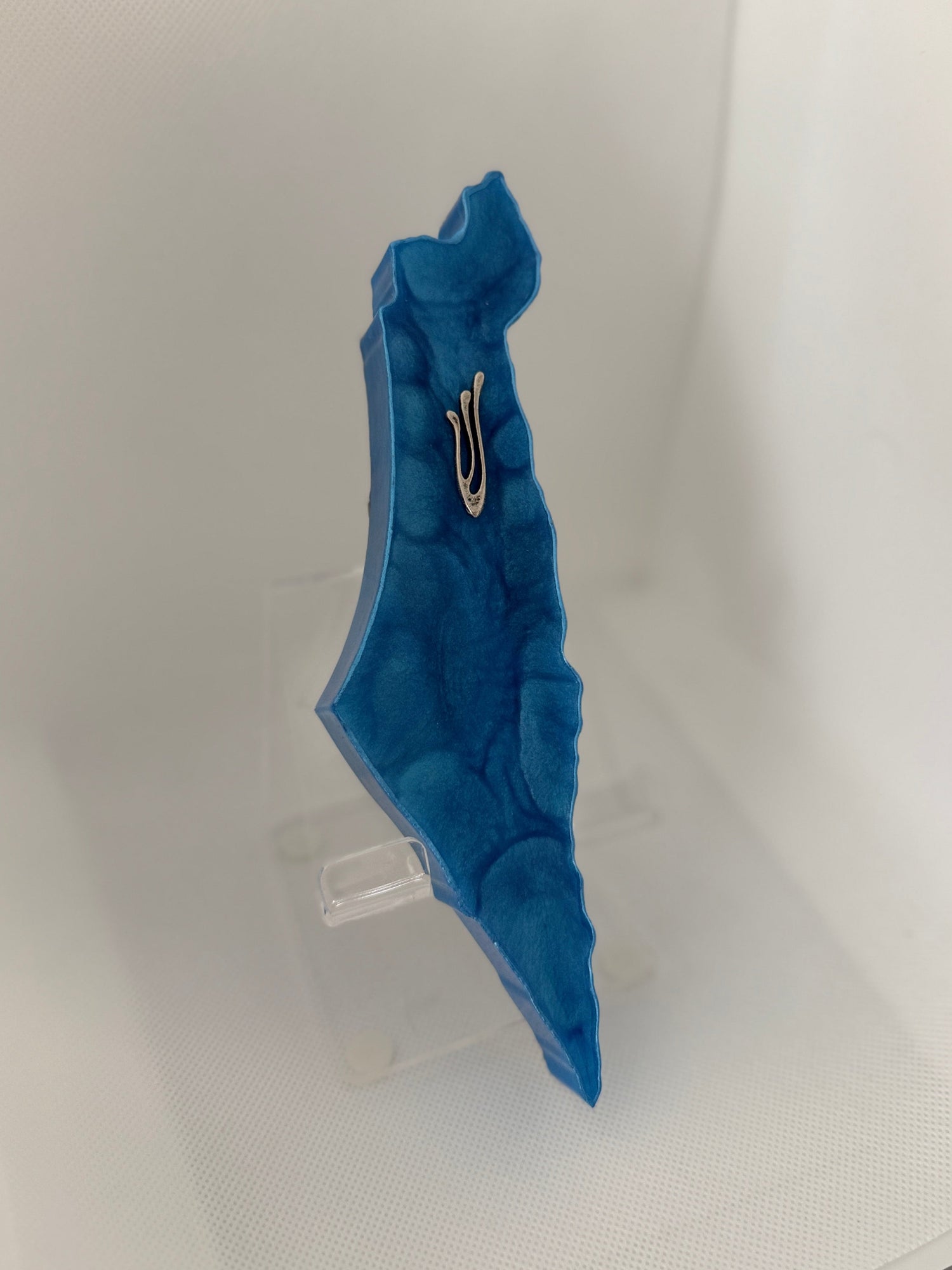 Handcrafted Israel- Shaped Mezuzah