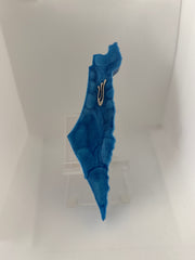 Handcrafted Israel- Shaped Mezuzah
