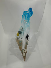 Handcrafted Israel- Shaped Mezuzah