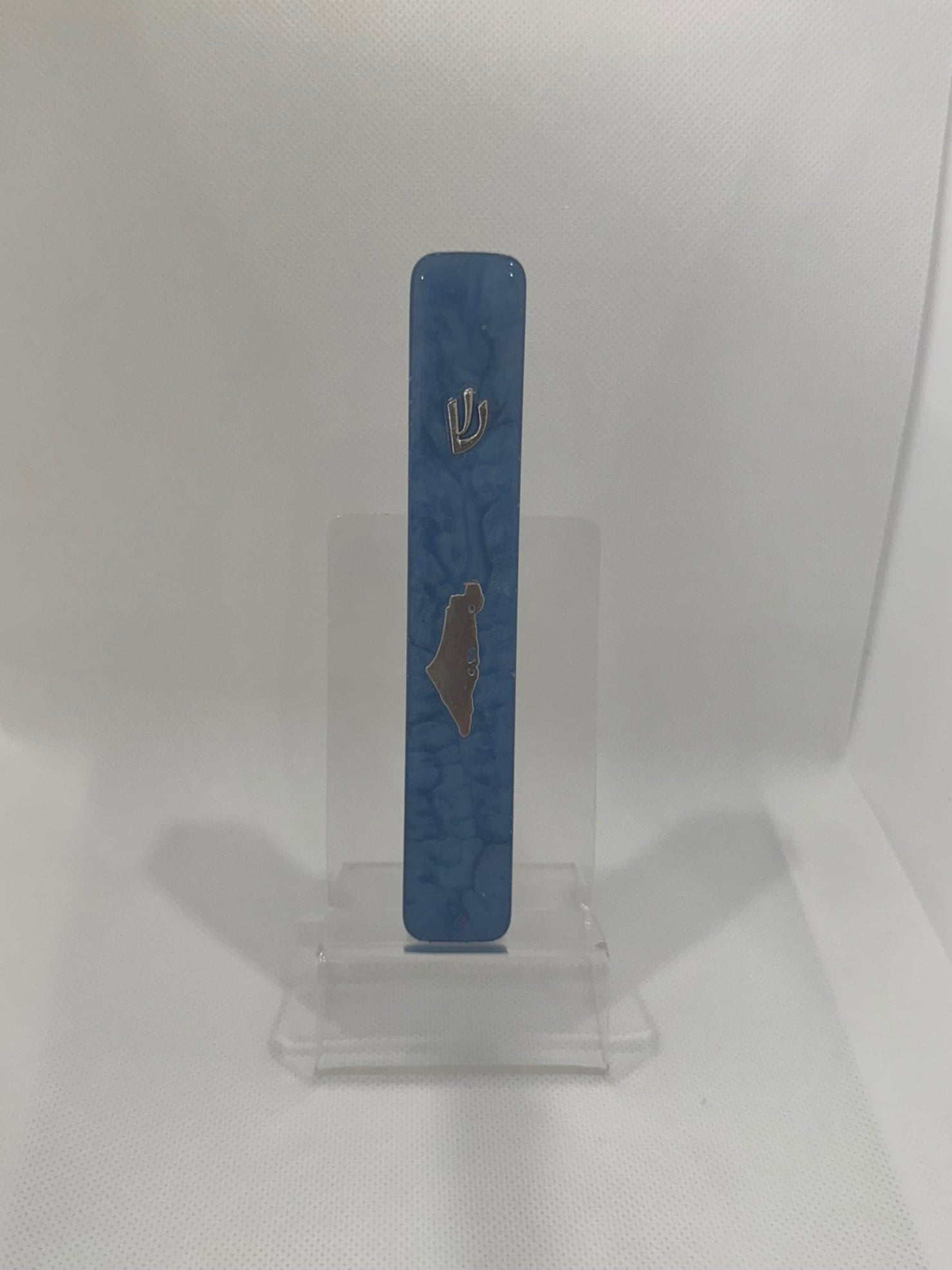 Handcrafted Israel- Shaped Mezuzah
