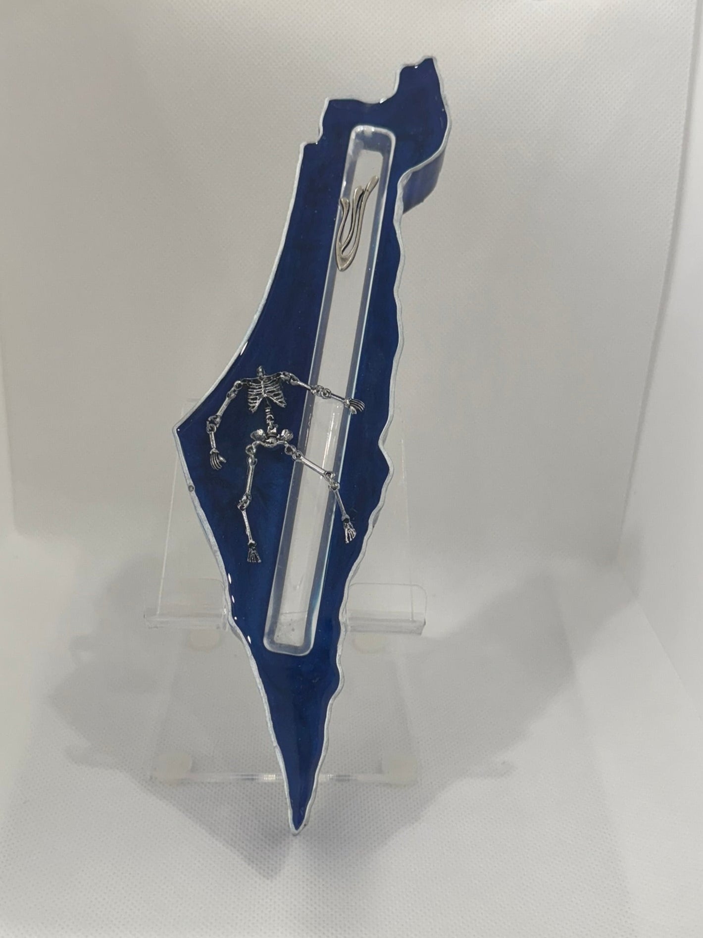 Handcrafted Israel- Shaped Mezuzah