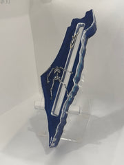 Handcrafted Israel- Shaped Mezuzah