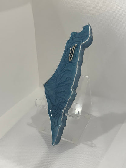 Handcrafted Israel- Shaped Mezuzah