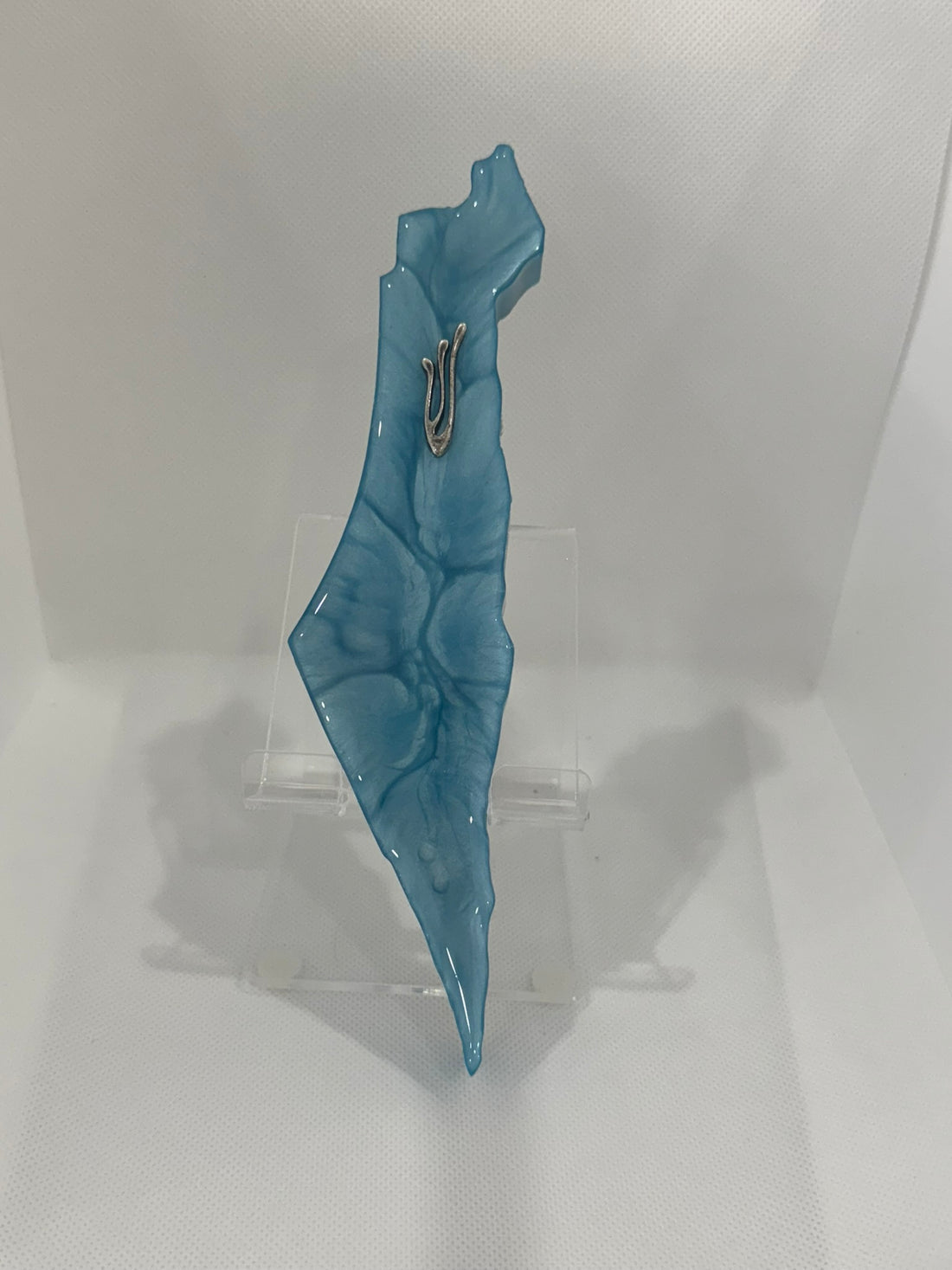 Handcrafted Israel- Shaped Mezuzah