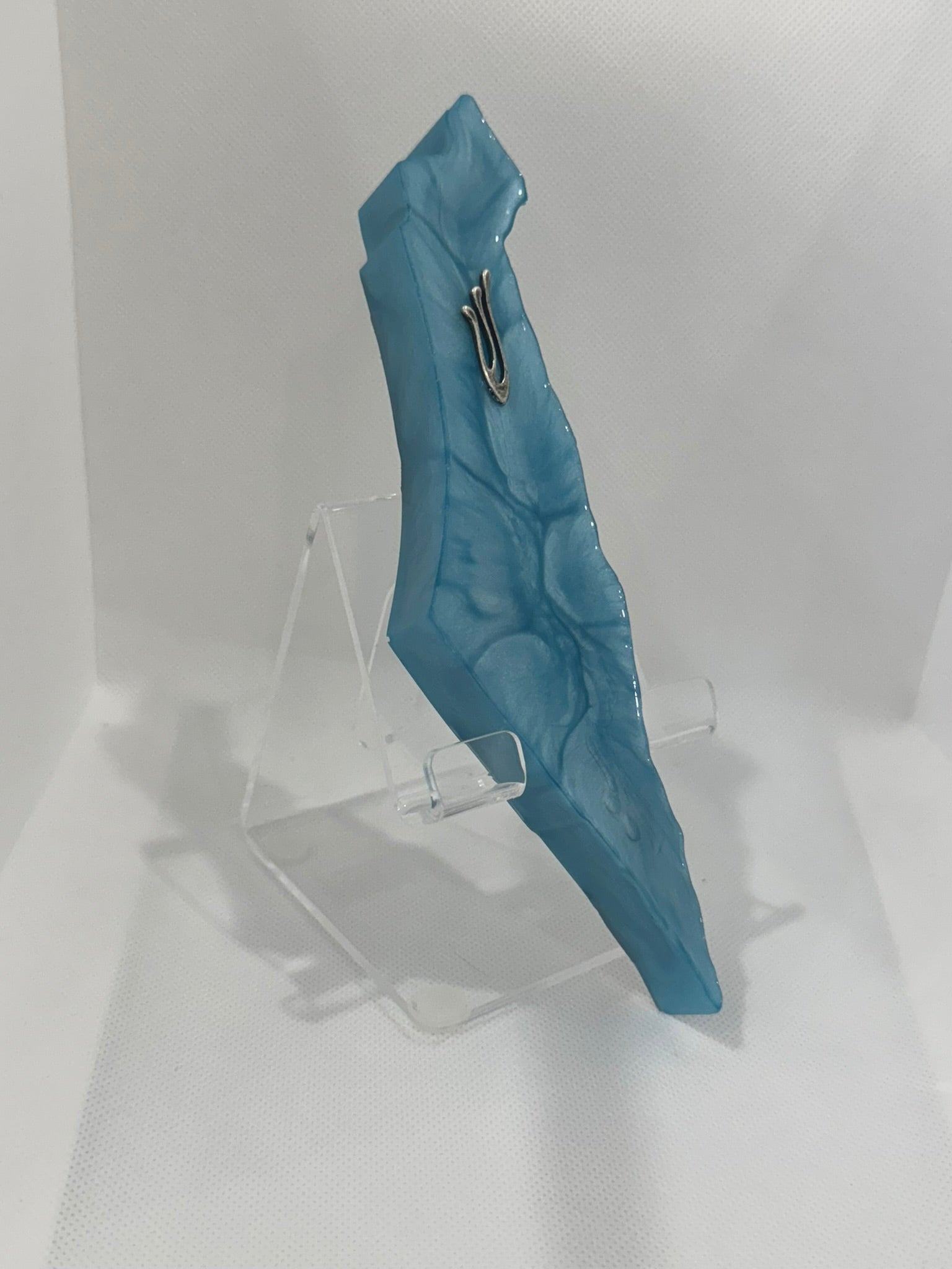 Handcrafted Israel- Shaped Mezuzah