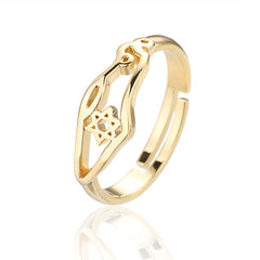 Ring - Star of David and Israel Map Shape