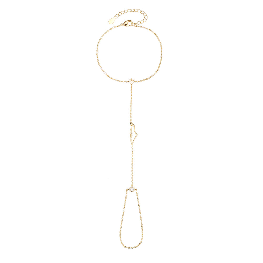 Hand chain - Star of David  &amp; Israel map