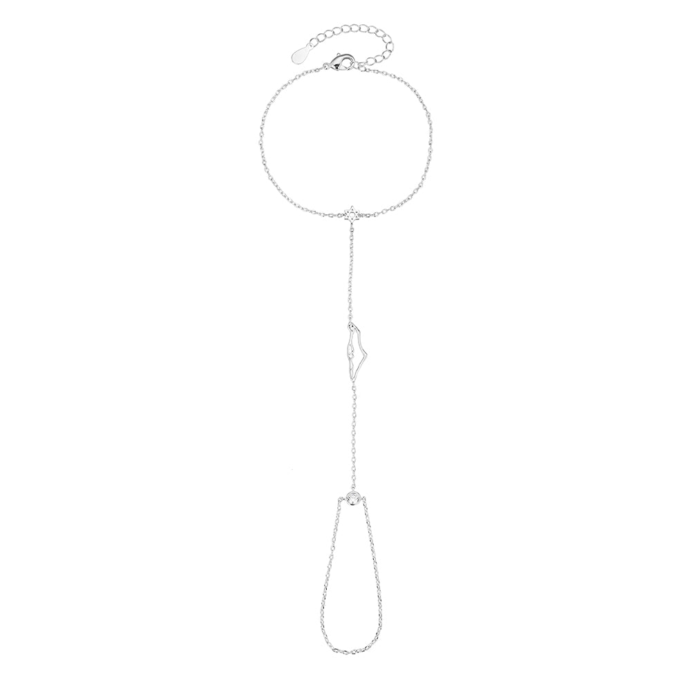 Hand chain - Star of David  &amp; Israel map