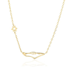 Necklace- Star of David and map of Israel