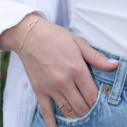 Bracelet- Israel Map and Star of David