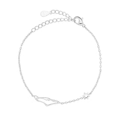 Bracelet- Israel Map and Star of David