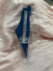 LOGO  Costume made by request-Handcrafted Israel- Shaped Mezuzah