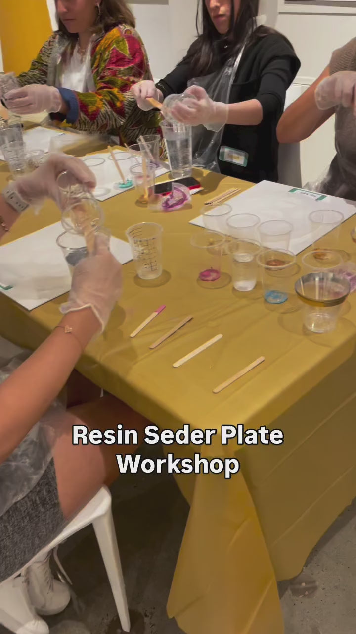 Seder plate- Resin Workshop